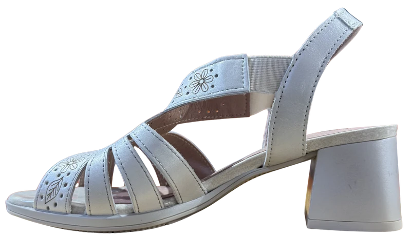 MUJER PITILLOS SANDALIA CON LASER PLATA