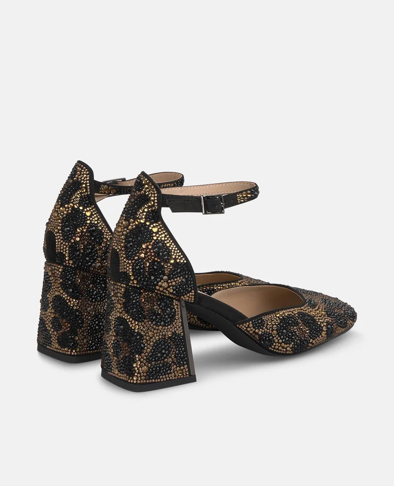 ZAPATO LEOPARDO PEDRERÍA