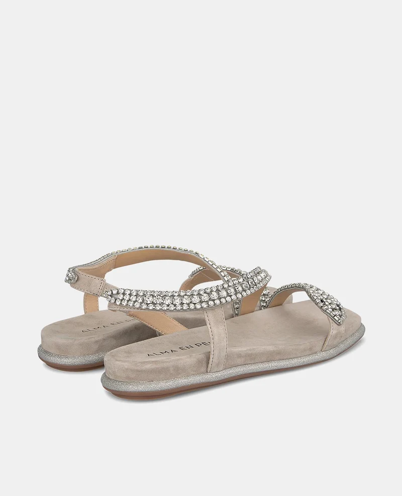 SANDALIA PLANA SUELA PURPURINA