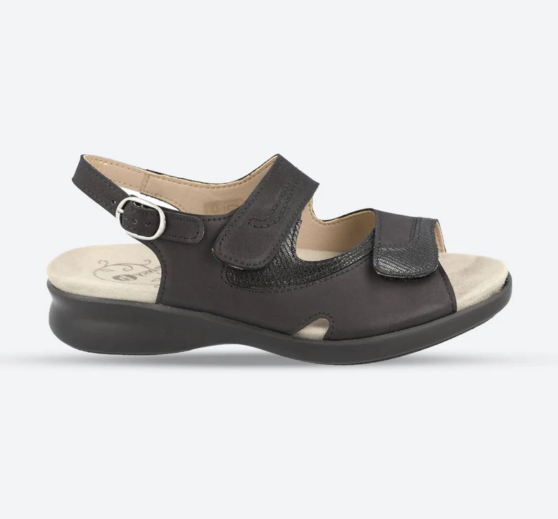 Sandalias DB Georgina de ajuste ancho para mujer