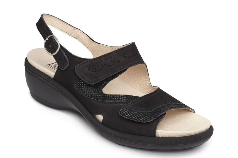 Sandalias DB Georgina de ajuste ancho para mujer