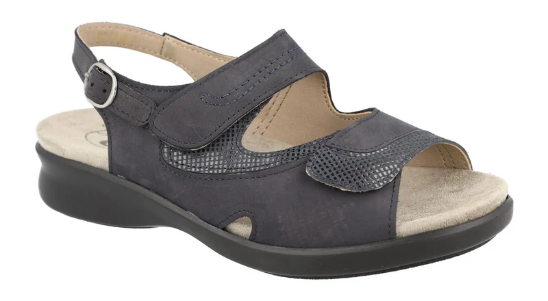 Sandalias DB Georgina de ajuste ancho para mujer