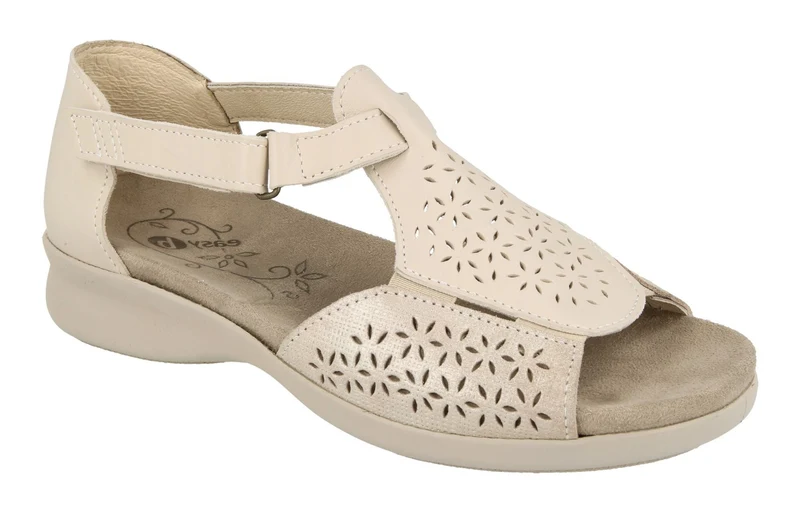 Sandalias DB Halford de ajuste ancho para mujer