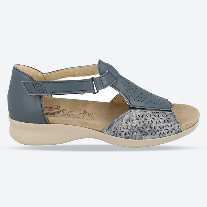 Sandalias DB Halford de ajuste ancho para mujer