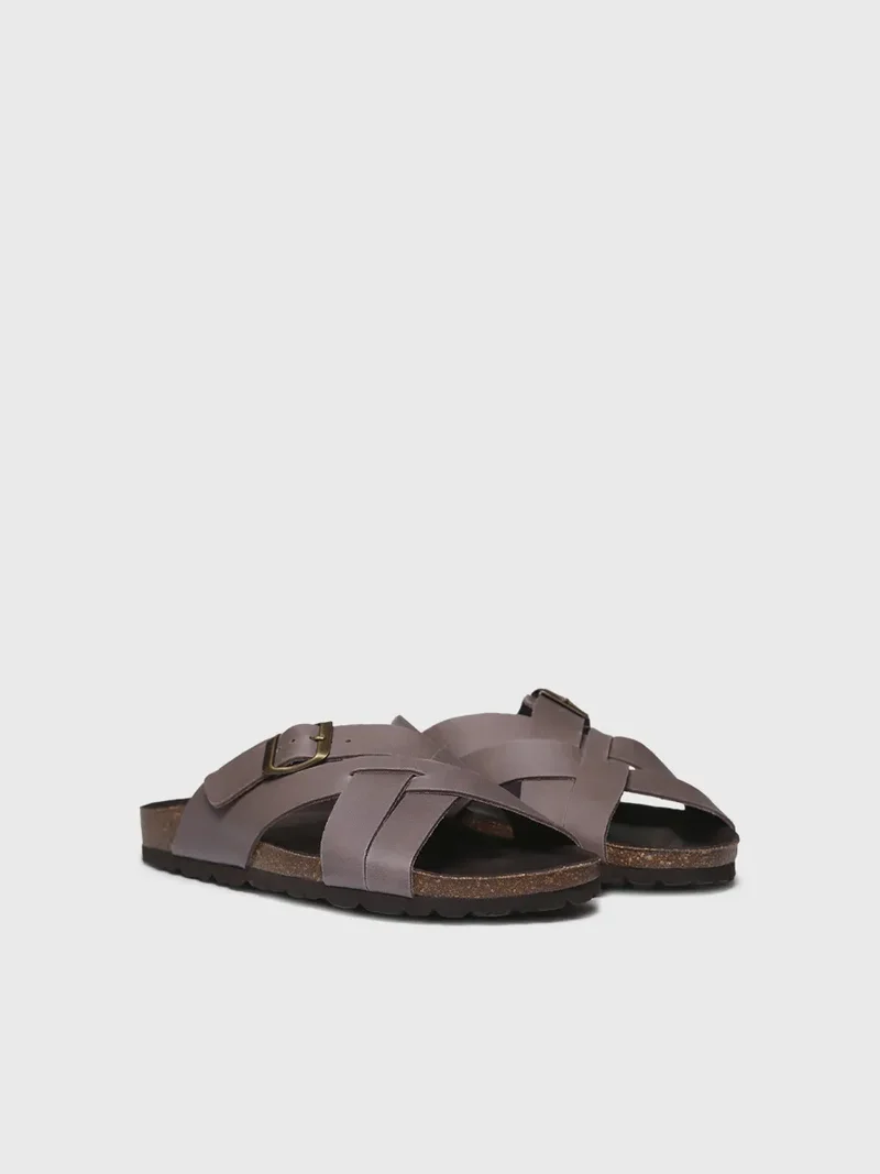 Sandalias de hombre de piel con tiras cruzadas | GALATSI-PE