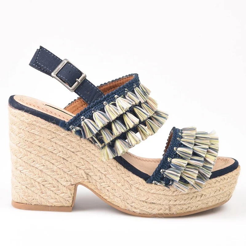 Sandalias de Esparto Corina C9312 Azul