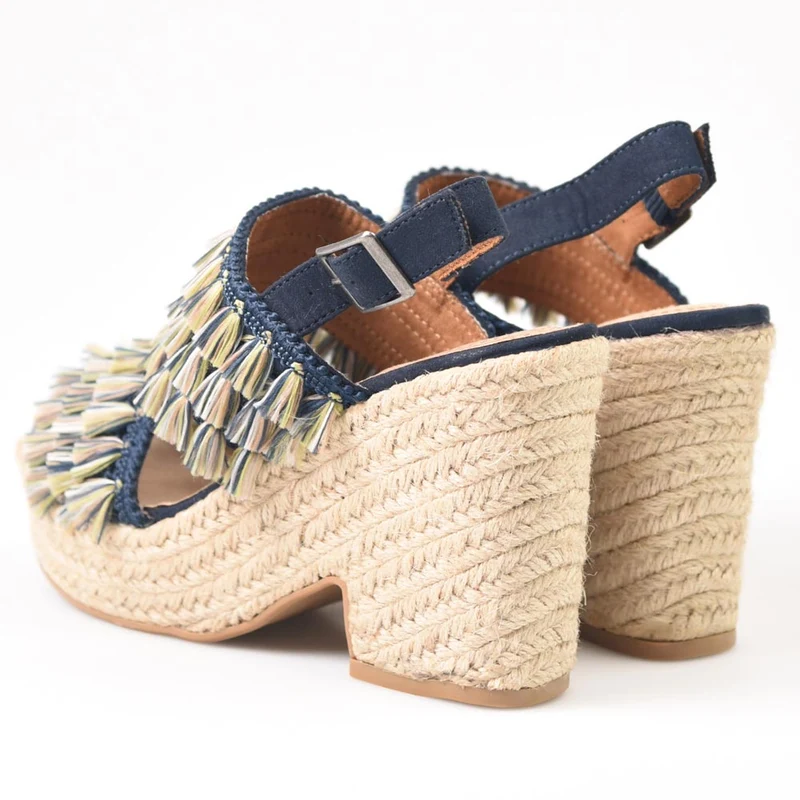 Sandalias de Esparto Corina C9312 Azul