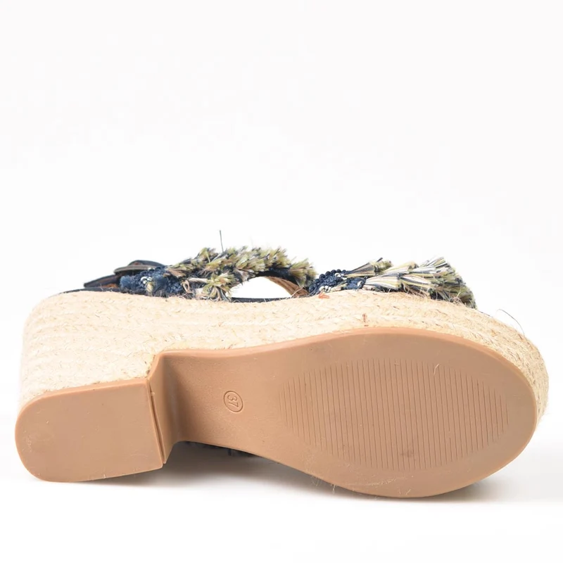 Sandalias de Esparto Corina C9312 Azul