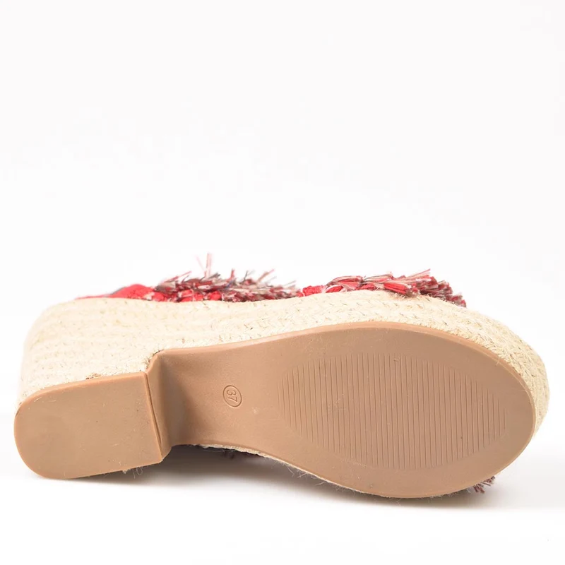 Sandalias de Esparto Corina C9312 Rojo