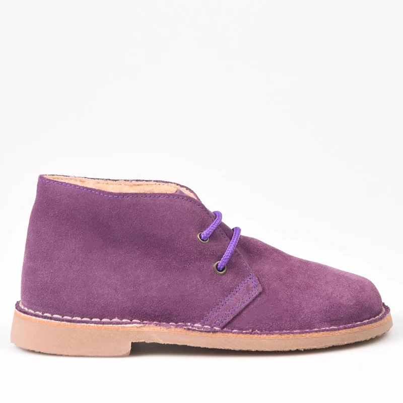 Botas Pisamierdas Morado Oscuro Borreguito