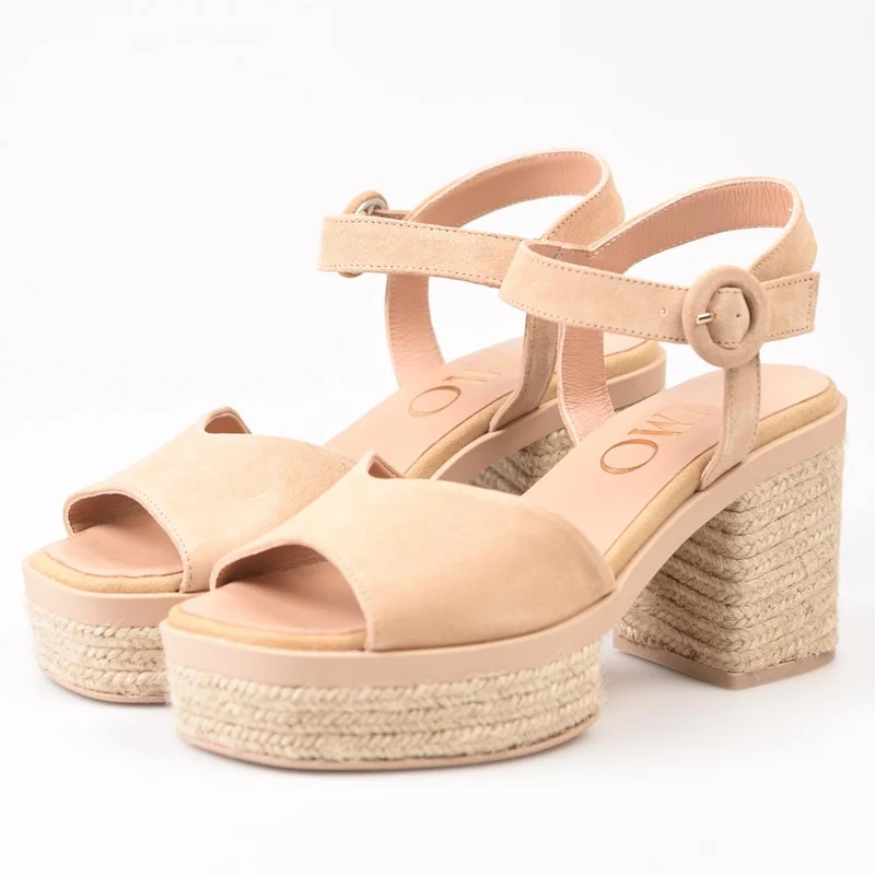 Sandalias de Esparto Gaimo Prinia Pesca Baby Silk Camello