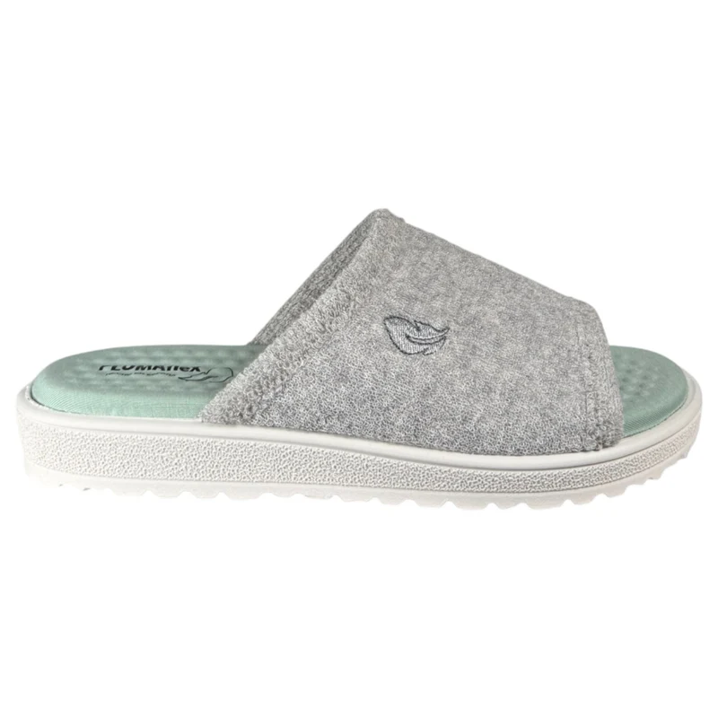 Zapatillas de Casa Plumaflex Pinki Rizo 80010 Gris