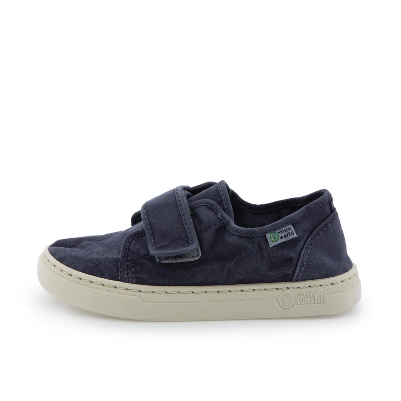 Zapatilla azul lavado LONA6474 Natural World