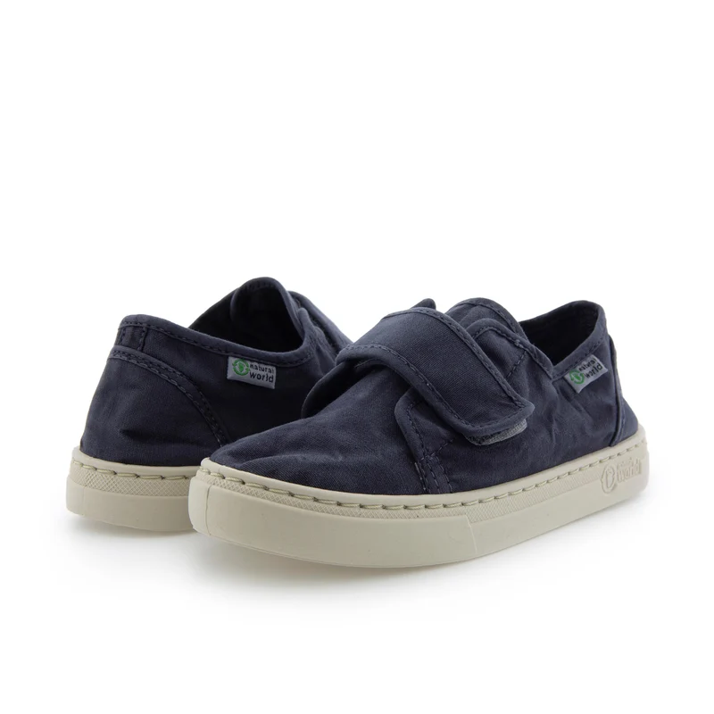 Zapatilla azul lavado LONA6474 Natural World