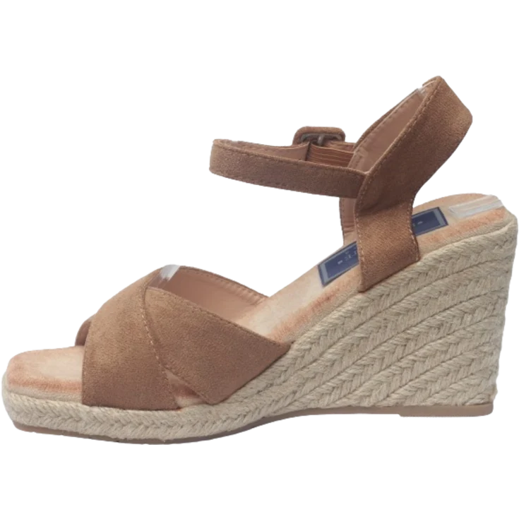 MUJER SANDALIA ESPARTO YASMINE CAMEL