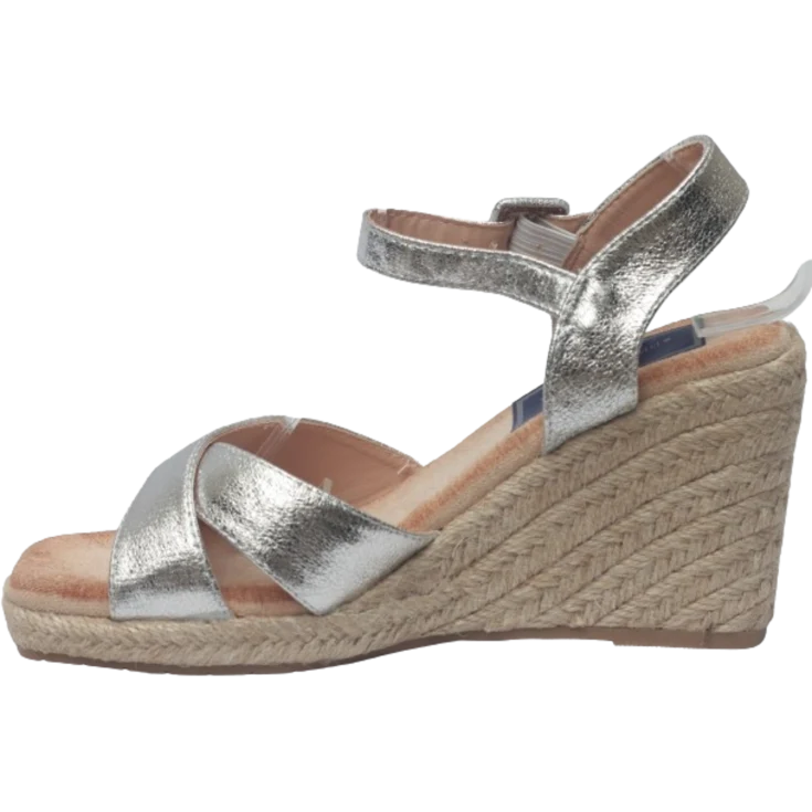 MUJER SANDALIA ESPARTO YASMINE SILVER
