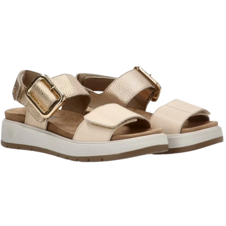 MUJER SANDALIA COMODA TIBET ALUMINIO RAW PLATI