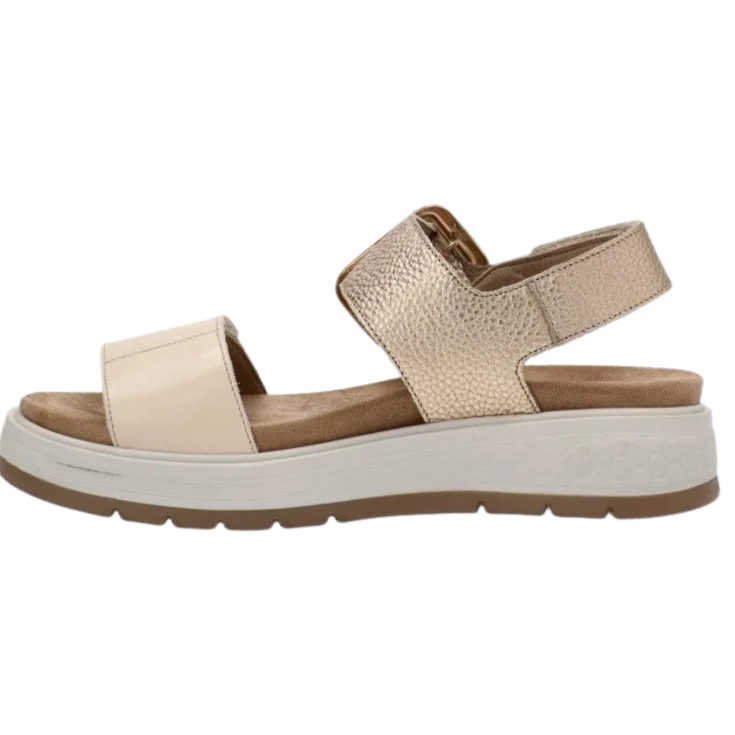 MUJER SANDALIA COMODA TIBET ALUMINIO RAW PLATI