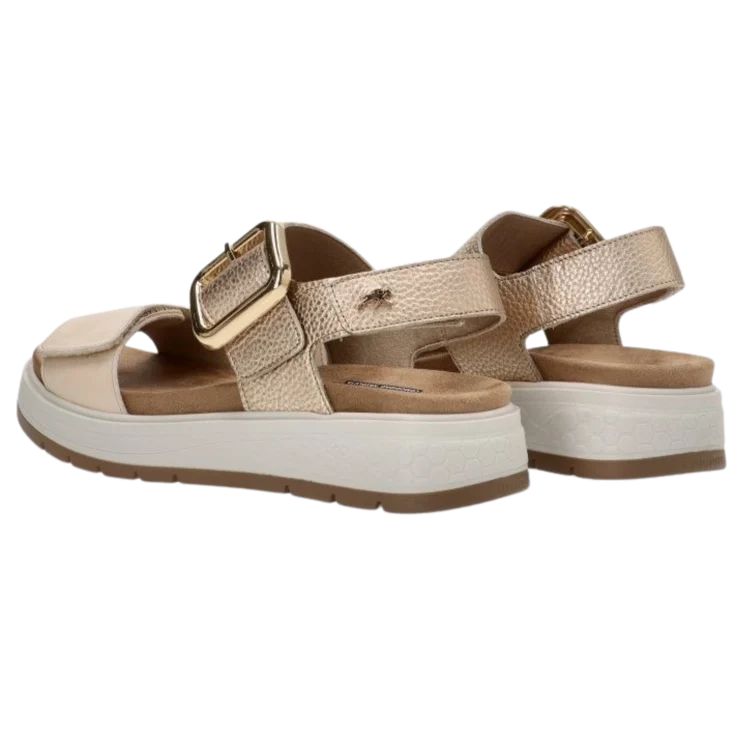 MUJER SANDALIA COMODA TIBET ALUMINIO RAW PLATI