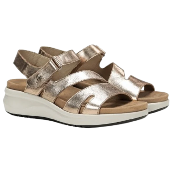 MUJER SANDALIA COMODA NIL LAMINADO CAVA
