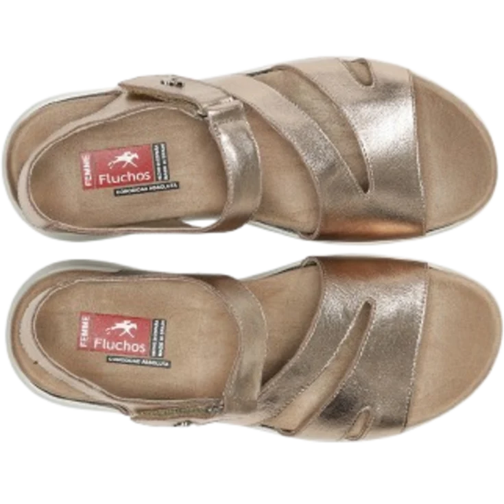 MUJER SANDALIA COMODA NIL LAMINADO CAVA