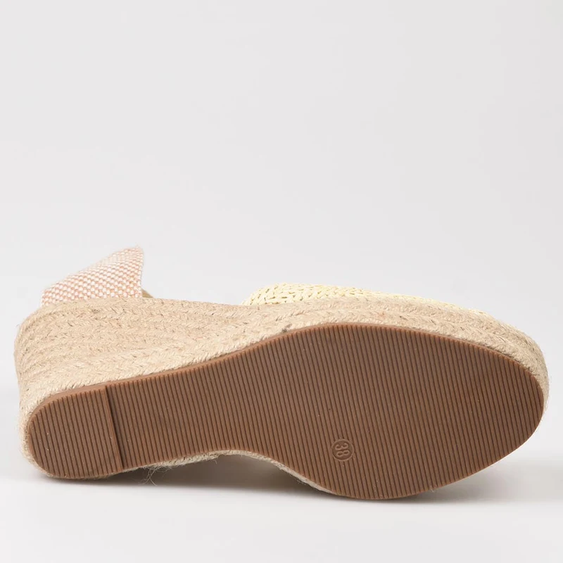 Alpargatas Corina Cuña Rafia M4127 Natural