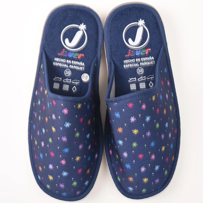 Zapatillas de Casa Javer Puntos de Colores 28-3 Marino