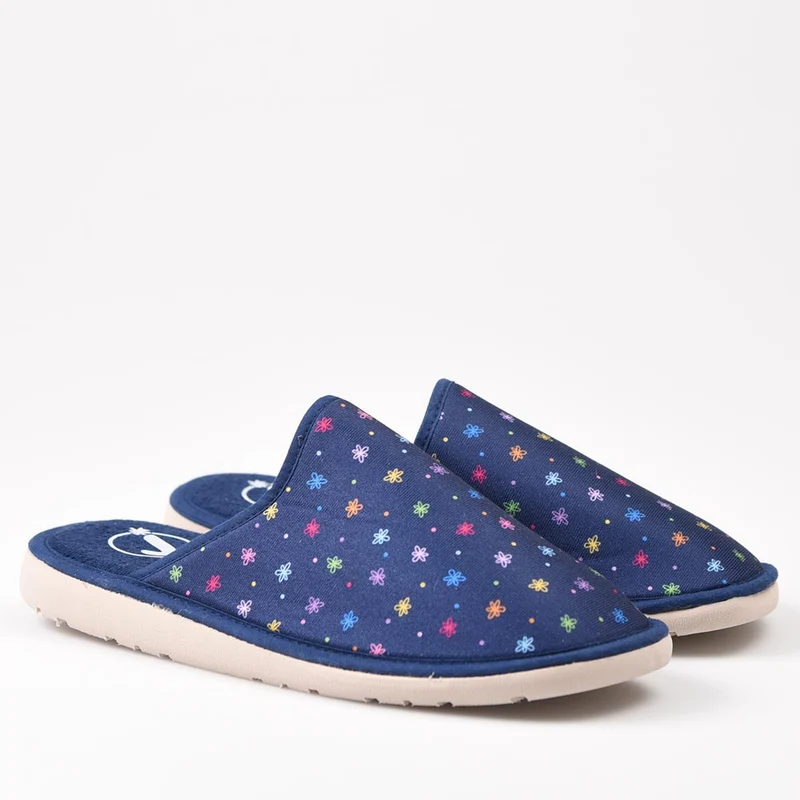 Zapatillas de Casa Javer Puntos de Colores 28-3 Marino