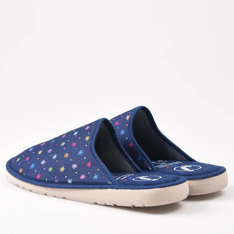 Zapatillas de Casa Javer Puntos de Colores 28-3 Marino