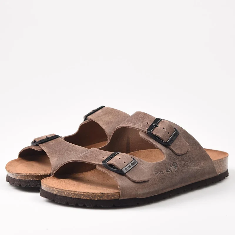 Sandalias Interbios 9560 Pardo