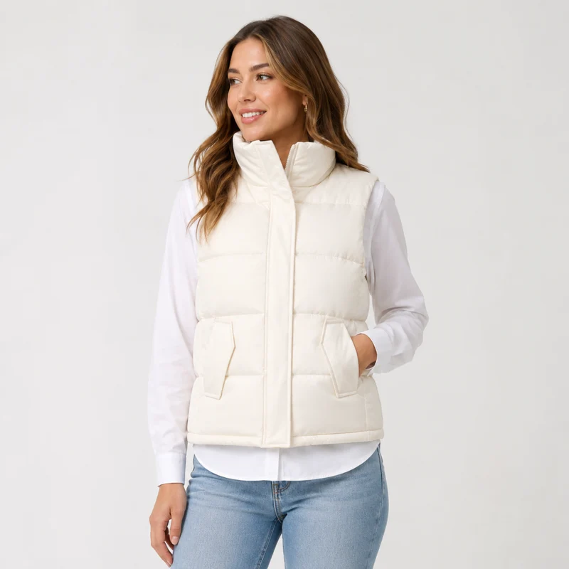 Miomu Chaleco para Mujer Blanco, Vértice Polar