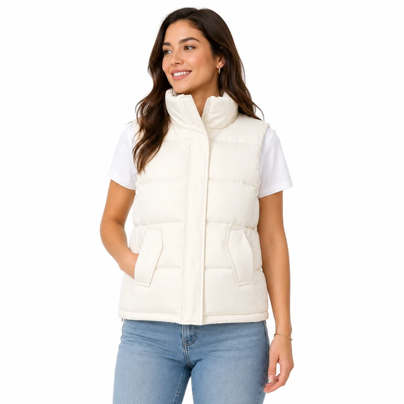Miomu Chaleco para Mujer Blanco, Vértice Polar