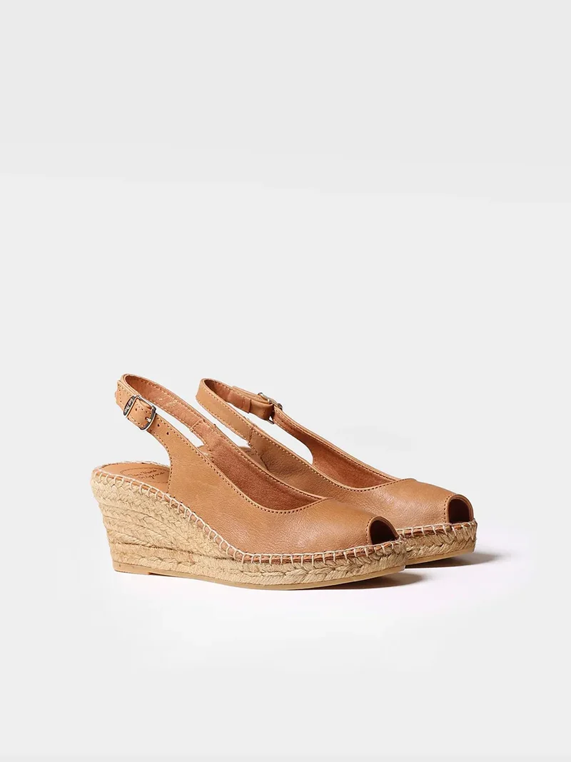 Alpargata de cuña estilo peep toe | CROACIA