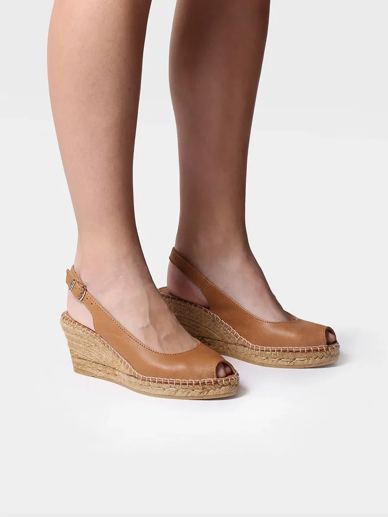 Alpargata de cuña estilo peep toe | CROACIA