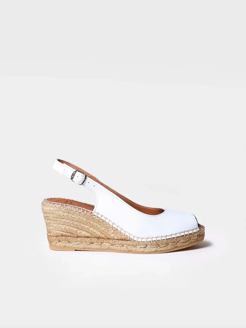 Alpargata de cuña estilo peep toe | CROACIA