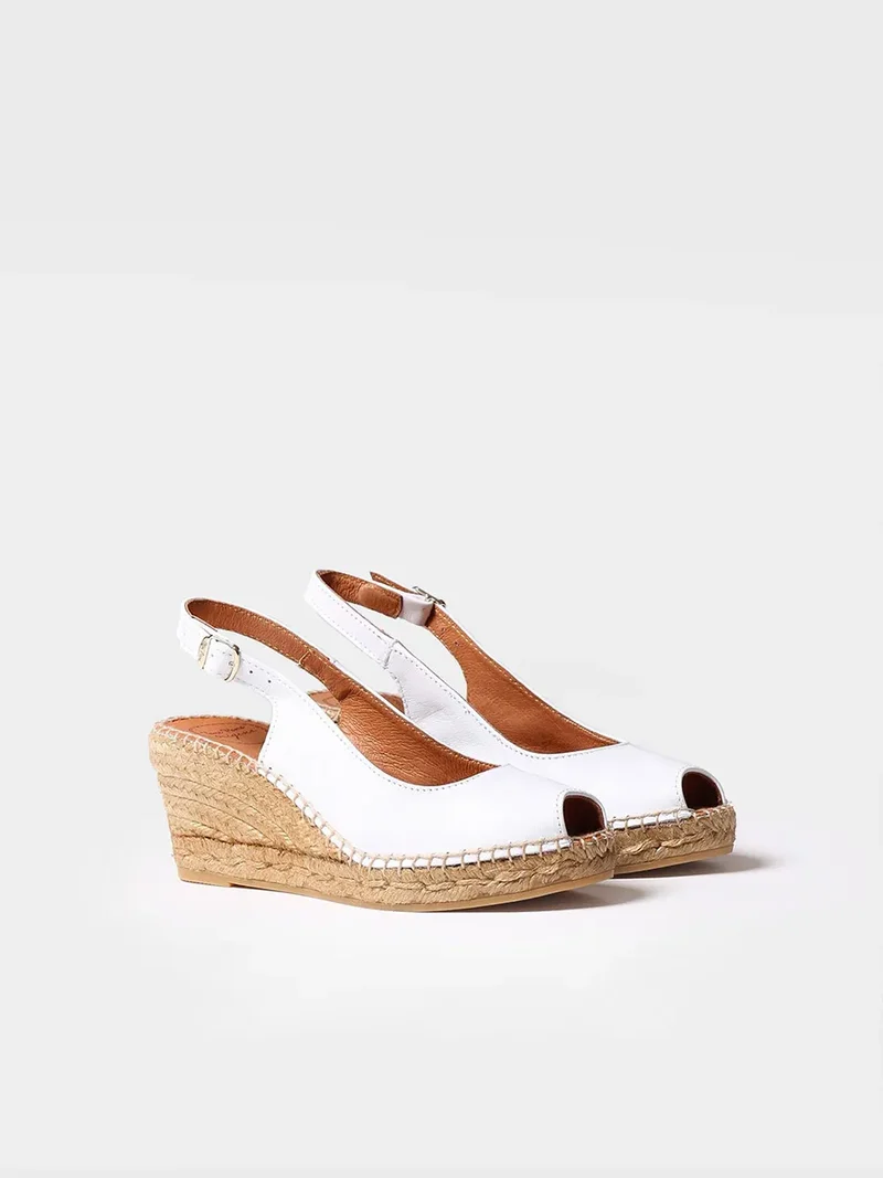 Alpargata de cuña estilo peep toe | CROACIA