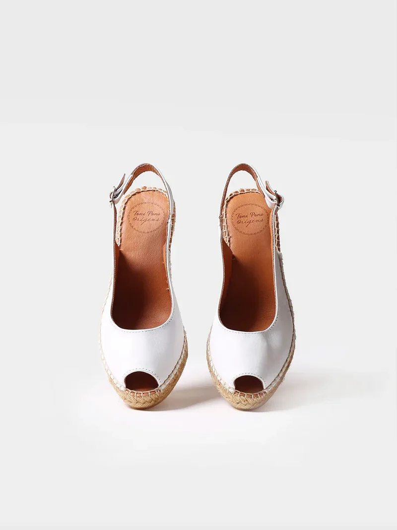 Alpargata de cuña estilo peep toe | CROACIA
