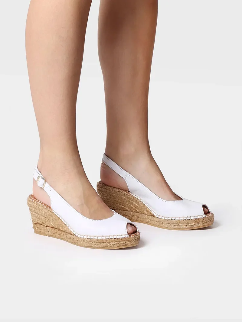 Alpargata de cuña estilo peep toe | CROACIA