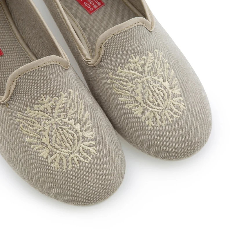 Zapatilla casa beige oscuro 698025 Norteñas