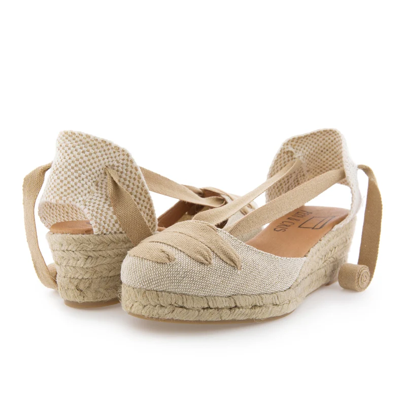 Alpargata beige/beige BAJA41LINO Pepa & Cris