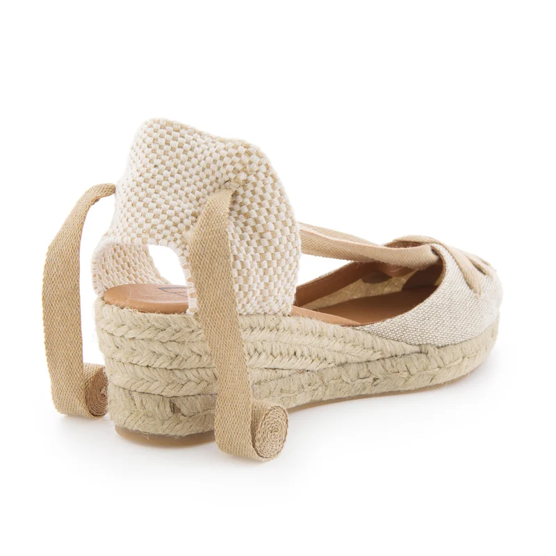 Alpargata beige/beige BAJA41LINO Pepa & Cris