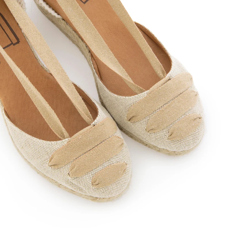 Alpargata beige/beige BAJA41LINO Pepa & Cris