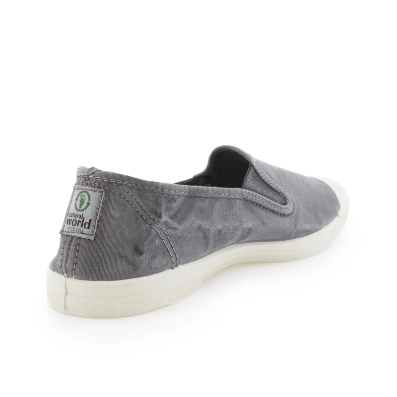 Zapatilla gris lavado LONA112 Natural World
