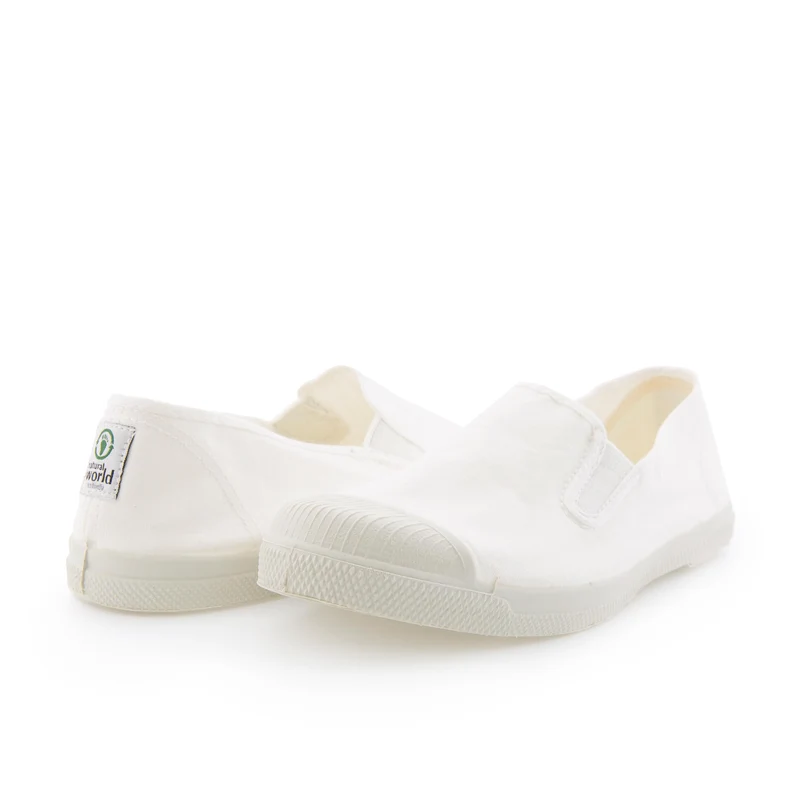Zapatilla blanca LONA112 Natural World