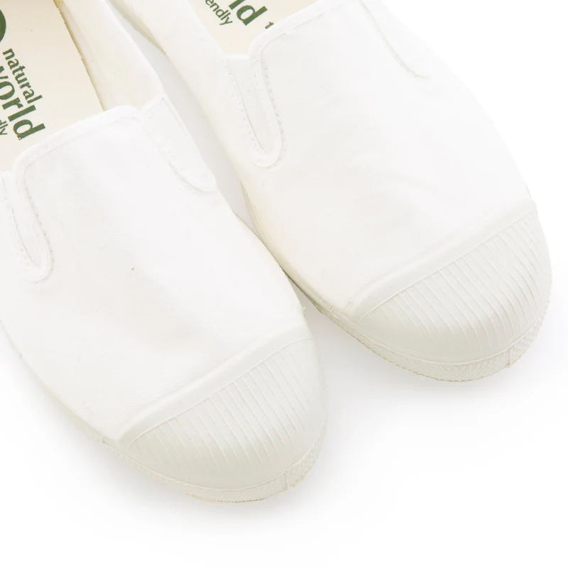 Zapatilla blanca LONA112 Natural World