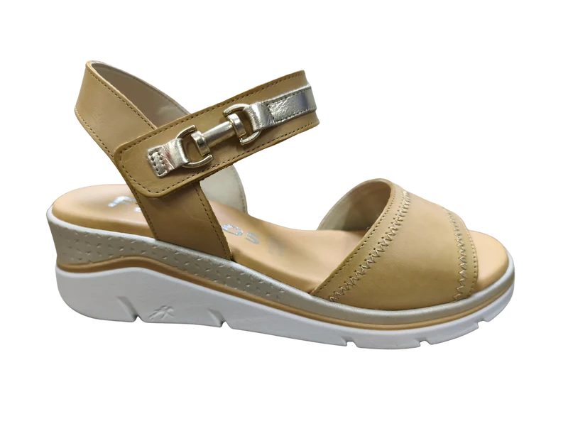 MUJER SANDALIA BOREAL ALFA LAMINADO CAMEL