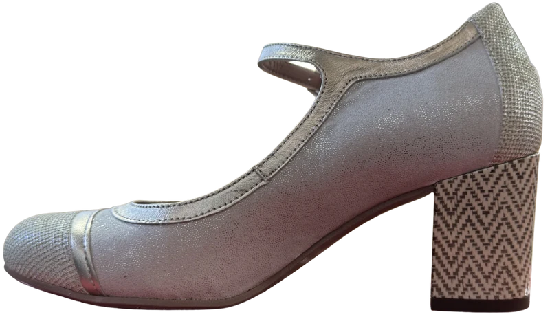 MUJER ZAPATO DE SALON BELARIA PLATINO