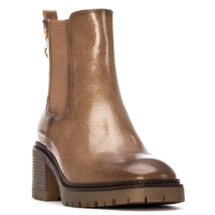 MUJER BOTIN TACON MEDIO ESTOCOLMO BEIGE