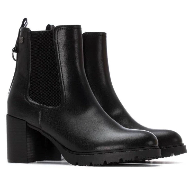 MUJER BOTIN BUDAPEST TACON ALTO NEGRO