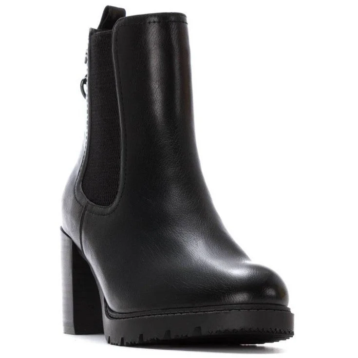 MUJER BOTIN BUDAPEST TACON ALTO NEGRO